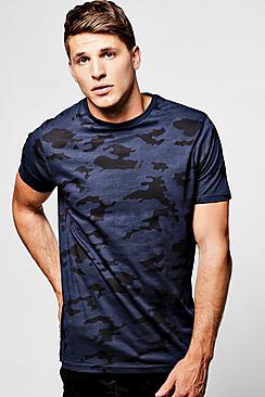 Boohoo All Over Camo Print T Shirt