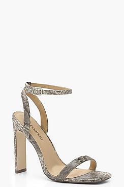 Boohoo Snake Two Part Heels