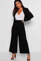 Boohoo High Waist Wide Leg Trouser