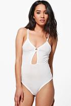Boohoo Petite Charlotte Cut Out Ring Detail Strappy Body