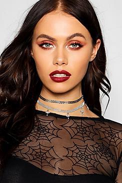 Boohoo Cross Double Layered Choker