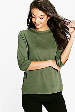 Boohoo Tall Sonja Textured Premium Fabric Tee