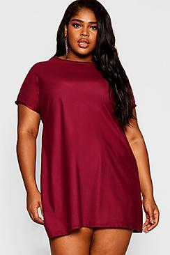 Boohoo Plus Oversized T Shirt Dress