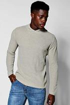 Boohoo Stone Knitted Hoodie