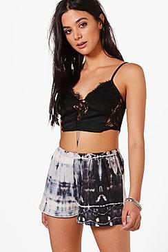 Boohoo Mary Tie Dye Flippy Shorts