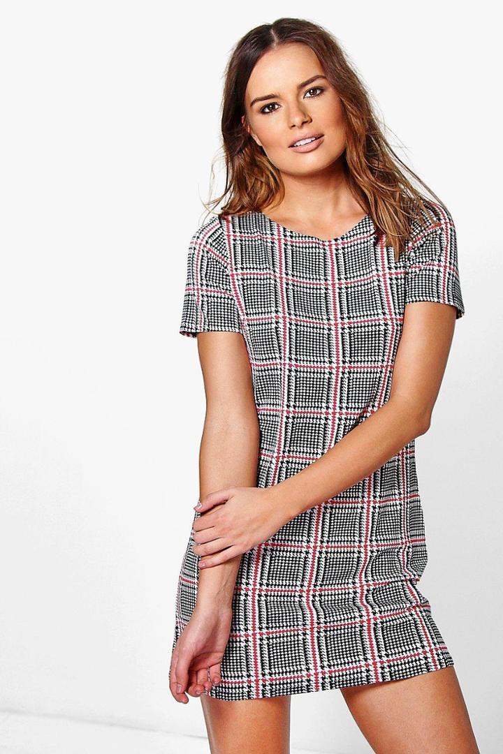 Boohoo Laila Printed Shift Dress Multi