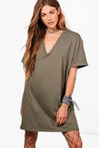 Boohoo Nadia Oversized Box Tee Dress
