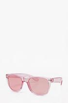 Boohoo Pink Square Sunglasses