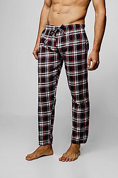 Boohoo Polar Fleece Check Lounge Pants
