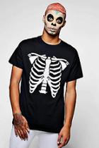 Boohoo Halloween Skeleton Print T-shirt