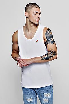 Boohoo Watermelon Scoop Neck Vest