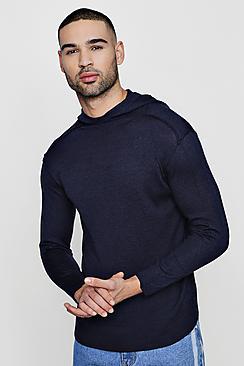 Boohoo Knitted Hooded Jumper