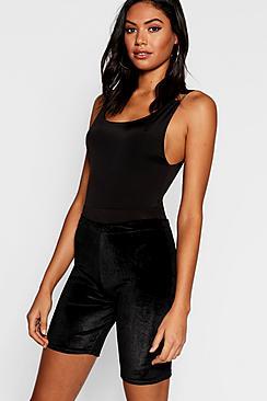 Boohoo Velour Cycling Shorts