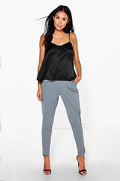 Boohoo Harriet Pocket Scuba Crepe Skinny Trouser