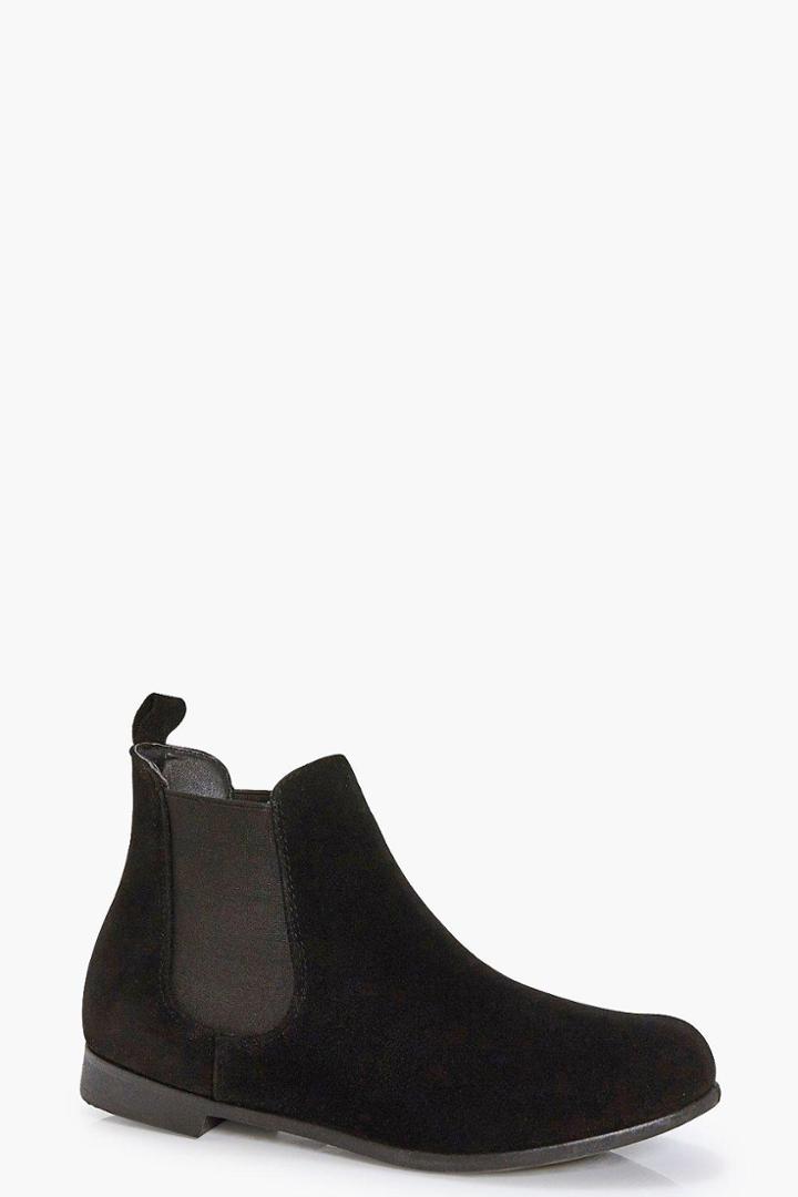 Boohoo Rebecca Basic Chelsea Boot Black