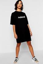 Boohoo Naked Oversized T-shirt Dress
