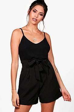 Boohoo Sadie Smart Tailored Turn Up Shorts