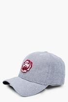 Boohoo Casey Floral Patch Denim Cap