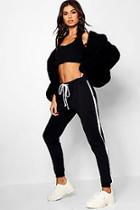 Boohoo Tricot Panelled Jogger