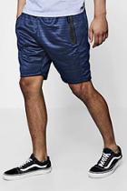 Boohoo Mid Length Contrast Zip Shorts