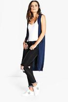 Boohoo Maria Sleeveless Fine Knit Cardigan