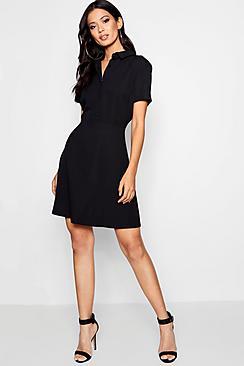 Boohoo Holly Button Down Shirt Dress
