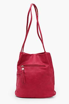 Boohoo Millie Zip Window Shoulder Bag