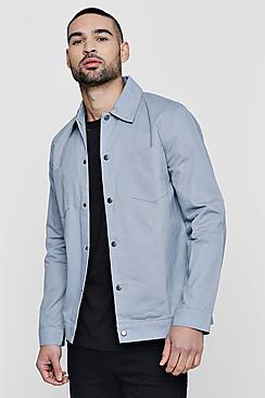 Boohoo Cotton Twill Coach Jacket