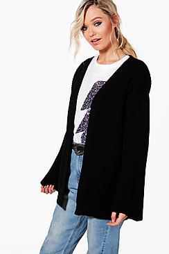 Boohoo Emma Oversized Kimono Sleeve Cardigan