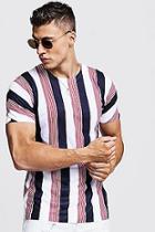 Boohoo Multi Stripe Crew Neck T-shirt