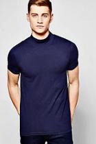 Boohoo Short Sleeve Muscle Fit Turtle Neck T-shirt