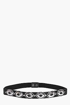 Boohoo Maisy Western Concho Waist Belt