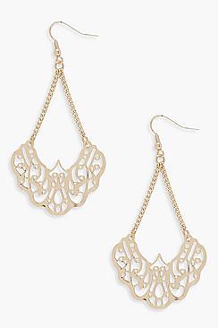 Boohoo Demi Boho Chandelier Earrings