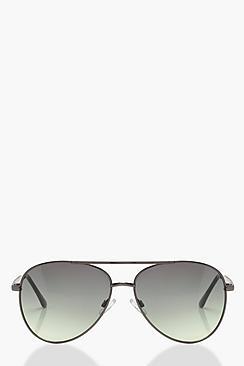 Boohoo Rebecca Stone Detail Aviator Sunglasses