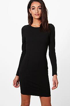 Boohoo Emma Seam Detail Dress