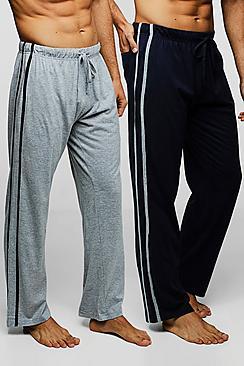 Boohoo 2 Pack Lounge Pants With Side Stripe