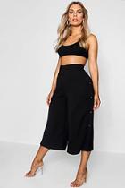 Boohoo Plus Horn Button Side Culottes