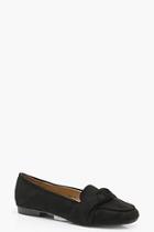 Boohoo Hannah Knot Front Loafers