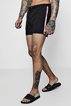 Boohoo Man Signature Mid Length Swim Shorts