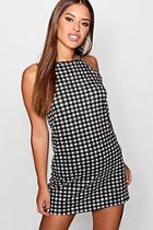 Boohoo Petite Gloria Gingham Shift Dress