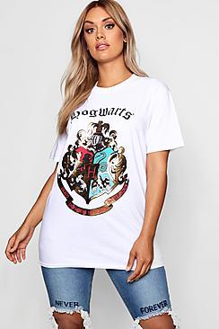 Boohoo Plus Katy Hogwarts Oversized T Shirt