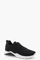 Boohoo Emily Lace Up Chunky Sports Trainers
