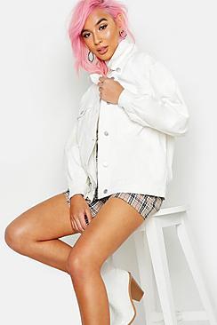 Boohoo Cord Balloon Sleeve Jacket