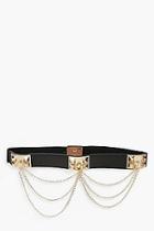 Boohoo Chain & Ring Detail Waist Belt