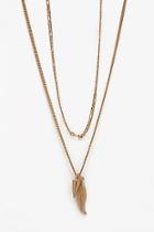 Boohoo Double Layer Chain Necklace