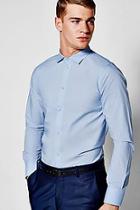 Boohoo Slim Fit Long Sleeve Smart Shirt