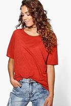 Boohoo Nadine Premium Nep Fabric Oversized T-shirt