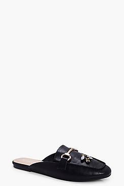 Boohoo Emma Embellished Mule Loafer