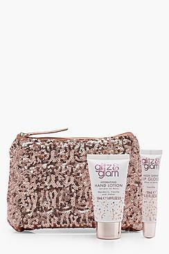 Boohoo S&g Glitz & Glam Glitter Bag Set