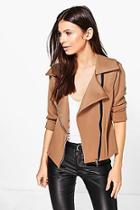 Boohoo Vanessa Fitted Biker Jacket